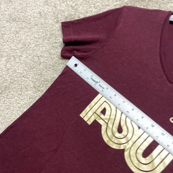 Arizona State Sun Devils Shirt Womens Small Red Maroon Short Sleeve Retro Logo - Picture 7 of 15